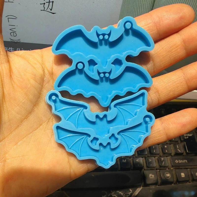 2 Pack Pendant Mould Resin Mold Bat Shaped Jewelry Molds with Hole Hand-Making Accessories Silicone Material for Earring
2 Pack Pendant Mould Resin Mold Bat Shaped Jewelry Molds with Hole Hand-Making Accessories Silicone Material for Earring