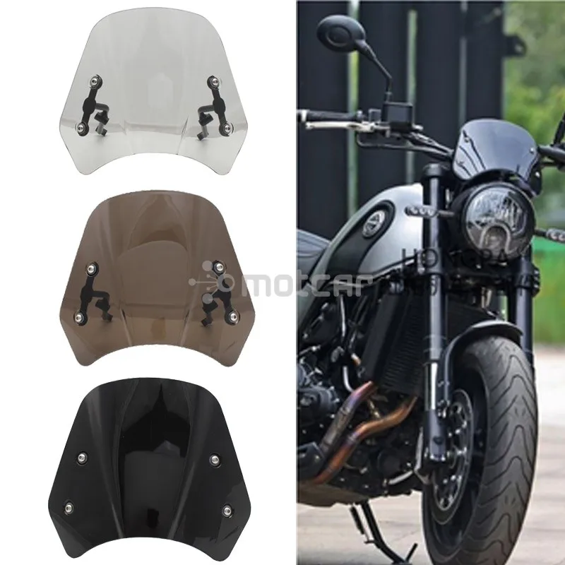Retro Motorcycle Headlight Windshield Wind Deflector Windscreen Universal for Benelli Leoncino 500 Cafe Racer Windscreen
Retro Motorcycle Headlight Windshield Wind Deflector Windscreen Universal for Benelli Leoncino 500 Cafe Racer Windscreen