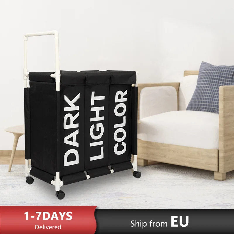 Dirty Clothes Storage Basket Laundry Basket Organizer with Wheels 3 Grid Super Large Collapsible Waterproof Home Laundry Basket
Dirty Clothes Storage Basket Laundry Basket Organizer with Wheels 3 Grid Super Large Collapsible Waterproof Home Laundry Basket