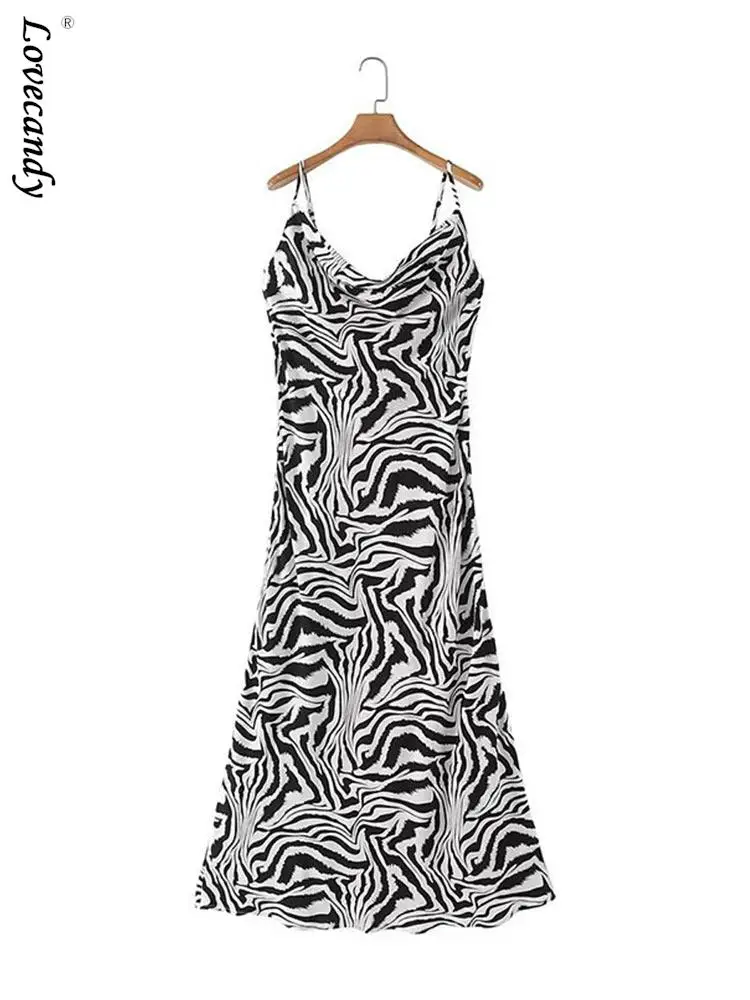 Vintage Animal Print Slim Sling Dress Women's Sleeveless Bodycon Lace Up Midi Dress 2023 Summer Festival Party Club Lady's Gown
Vintage Animal Print Slim Sling Dress Women's Sleeveless Bodycon Lace Up Midi Dress 2023 Summer Festival Party Club Lady's Gown