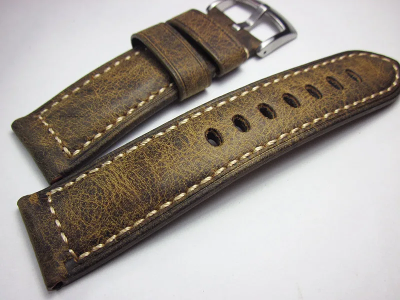 Handmade Genuine Leather Watch band thick watch burst crack 20mm21mm22mm26mm Crazy Horse leather strap Bracelet Retro Wristband
Handmade Genuine Leather Watch band thick watch burst crack 20mm21mm22mm26mm Crazy Horse leather strap Bracelet Retro Wristband