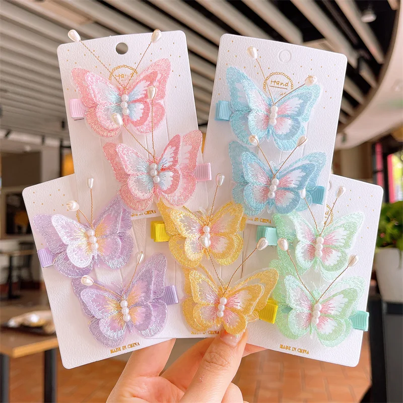 2Pcs/Set Children Hairpin Super Cute Butterfly Hairclip Headdress Little Princess Baby Broken Hair Clip Girls Hair Accessories
2Pcs/Set Children Hairpin Super Cute Butterfly Hairclip Headdress Little Princess Baby Broken Hair Clip Girls Hair Accessories