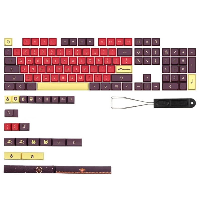 R9JA DIY Keyboard 130 Keycaps Explosion Theme XDA PBT Dye Sub for cherry MX Switches 
R9JA DIY Keyboard 130 Keycaps Explosion Theme XDA PBT Dye Sub for cherry MX Switches