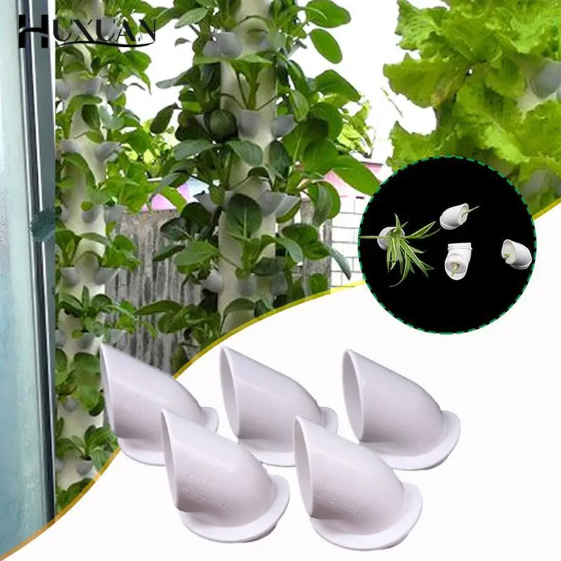 

5Pcs DIY Hydroponic colonization cups Flower Container Plant Grow Pot Cup Hydroponics Vertical Tower Plant Pots accessories