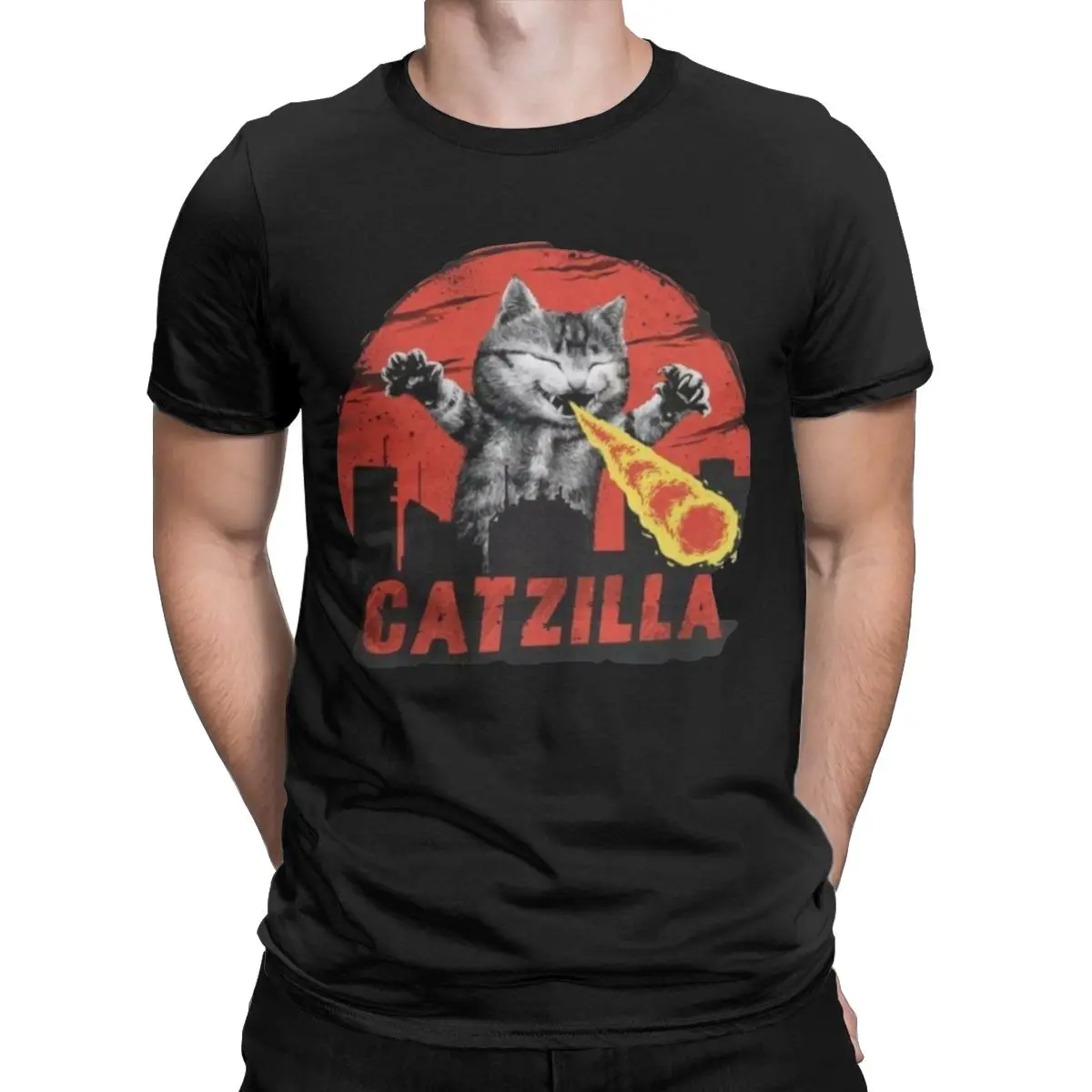 Catzilla Perfect Gift for cat lover Men's clothing funny Awesome Tees Short Sleeve O Neck T-Shirts Cotton Plus Size Tops
Catzilla Perfect Gift for cat lover Men's clothing funny Awesome Tees Short Sleeve O Neck T-Shirts Cotton Plus Size Tops