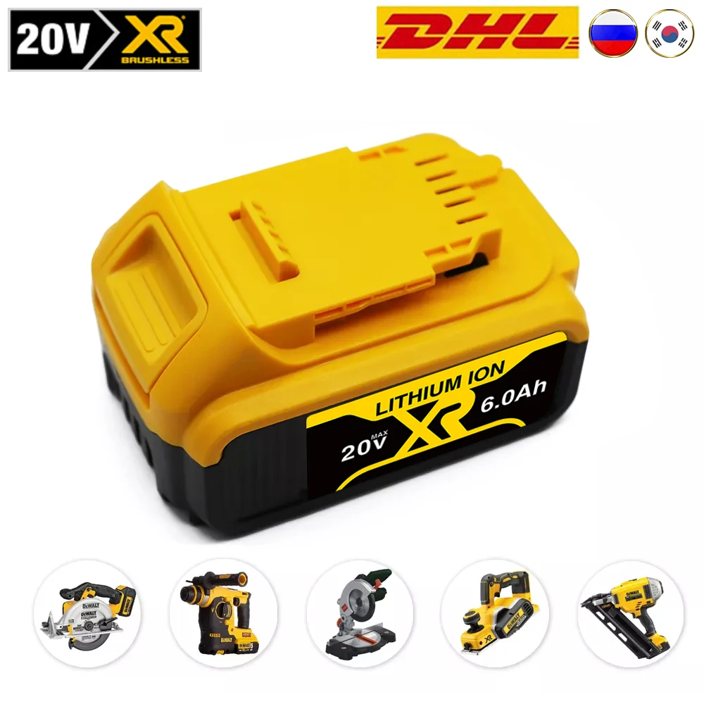 18V 20V 6Ah 8Ah 12Ah Rechargeable replacement battery DCB200 series high capacity battery for Dewalts power tools battery
18V 20V 6Ah 8Ah 12Ah Rechargeable replacement battery DCB200 series high capacity battery for Dewalts power tools battery