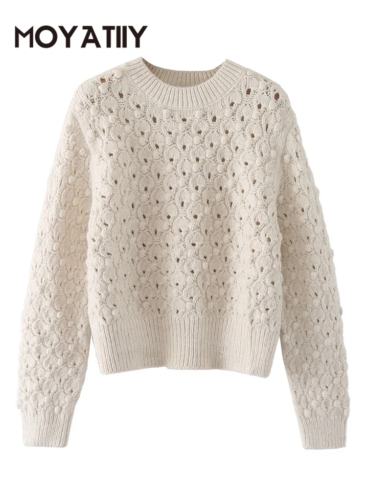 MOYATIIY Women 2022 Fashion Winter Sweater Thick Hollow Oversized Knitted Sweaters O Neck Long Sleeve Female Pullovers Tops
MOYATIIY Women 2022 Fashion Winter Sweater Thick Hollow Oversized Knitted Sweaters O Neck Long Sleeve Female Pullovers Tops