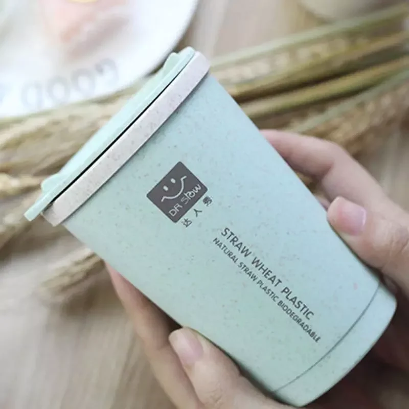 280ML Water Cup Double-wall Insulation Wheat Fiber Straw Coffee Cup Travel Mug Leakproof Creative Coffee Cup Portable Water Cup
280ML Water Cup Double-wall Insulation Wheat Fiber Straw Coffee Cup Travel Mug Leakproof Creative Coffee Cup Portable Water Cup
