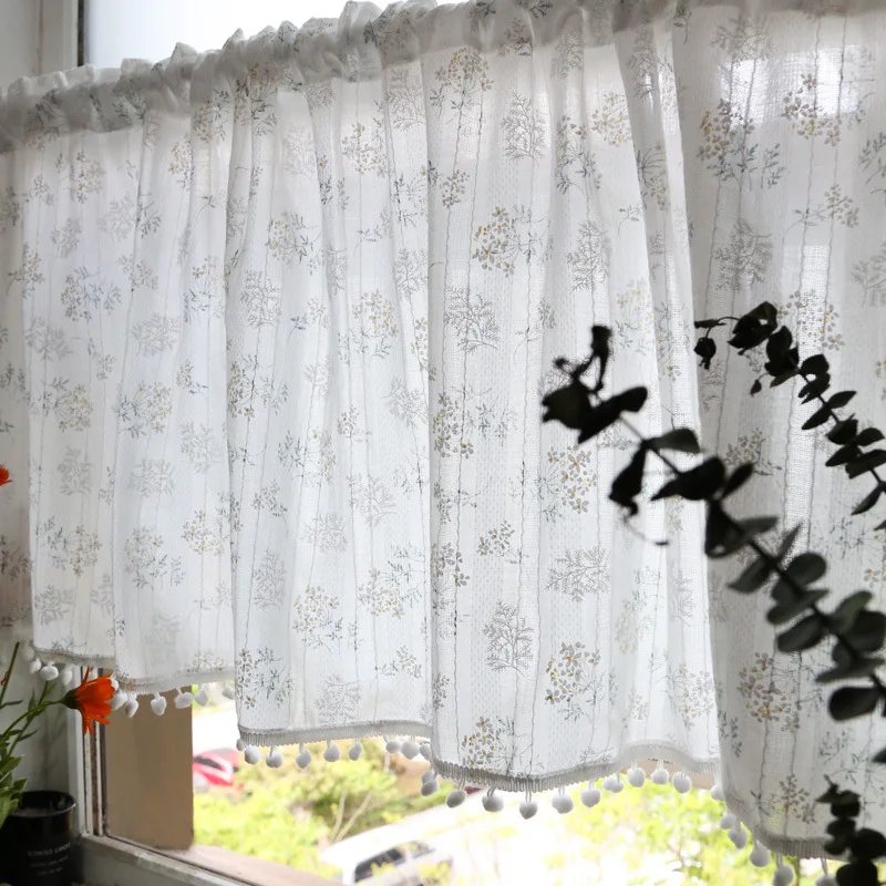French Daisy Short Curtain Semi-Sheer Valance Vintage Floral Window Treatment Aesthetic Curtain for Kitchen Room Decor 221691HCR
French Daisy Short Curtain Semi-Sheer Valance Vintage Floral Window Treatment Aesthetic Curtain for Kitchen Room Decor 221691HCR