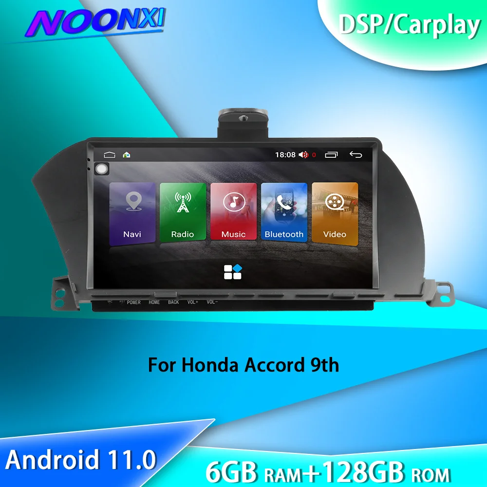 

Android 6+128G For Honda Accord 9 2013 -2017 5G Car Multimedia Player GPS Navigation Video DVD Radio Stereo DSP Head Unit 2 Din