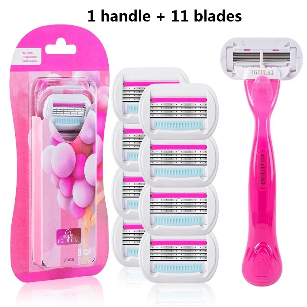 ( 1 Hhandle +11 Blades ) Women Razor Blade Safety Shavers Replacement Heads Beauty Hair Epilator Compatible Venus
( 1 Hhandle +11 Blades ) Women Razor Blade Safety Shavers Replacement Heads Beauty Hair Epilator Compatible Venus