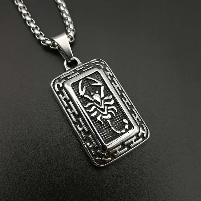 Titanium Steel Punk Retro Old Scorpio Necklace Stainless Steel Scorpion Shape Pendant
Titanium Steel Punk Retro Old Scorpio Necklace Stainless Steel Scorpion Shape Pendant