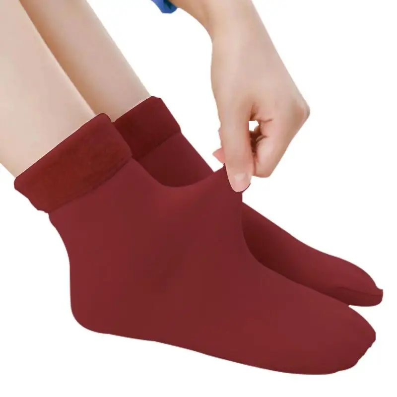 Winter Socks With Grip Winter Thermal Socks For Men Women Thick Insulated Heated Warm Fuzzy Crew Socks For Extreme Cold Weather
Winter Socks With Grip Winter Thermal Socks For Men Women Thick Insulated Heated Warm Fuzzy Crew Socks For Extreme Cold Weather