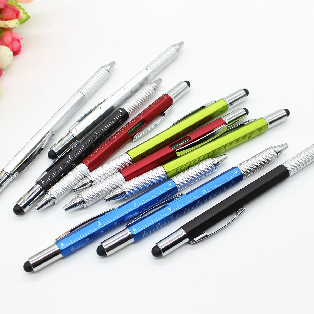 Multifunctional Ballpoint Pen Screwdriver Level Instrument Advertising Capacitor Touch Scale Gift Tool
Multifunctional Ballpoint Pen Screwdriver Level Instrument Advertising Capacitor Touch Scale Gift Tool