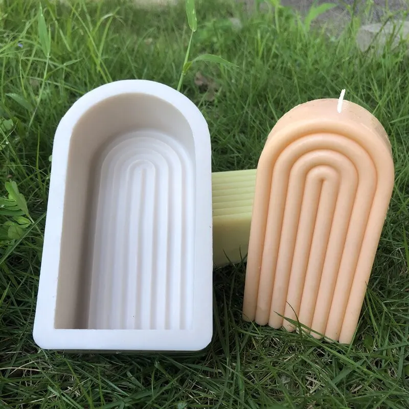 New Geometric Rainbow Arch Candle Mould DIY Home Plaster Aromatherapy Candle Mould Aromatherapy Candle Silicone Mold resin mold
New Geometric Rainbow Arch Candle Mould DIY Home Plaster Aromatherapy Candle Mould Aromatherapy Candle Silicone Mold resin mold