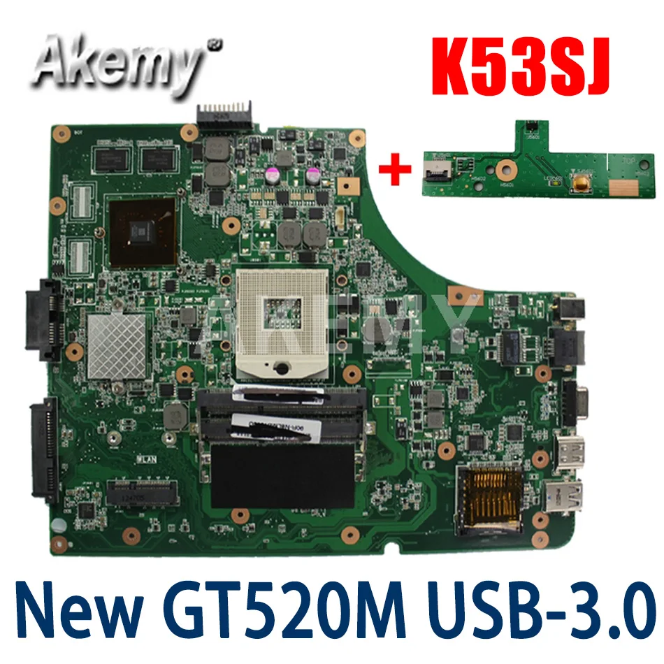 Новая материнская плата Akemy для ноутбуков ASUS K53SC X53S K53SV K53SM K53SJ P53Sj
Новая материнская плата Akemy для ноутбуков ASUS K53SC X53S K53SV K53SM K53SJ P53Sj