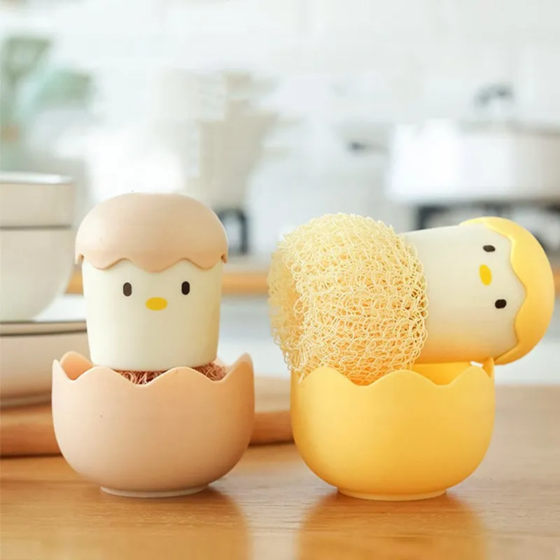 Houseware Supplies Washing Tools Cute Chicken Nano Cleaning Ball Kitchen Bathroom Cleaning Brush Fiber Gadgets With Storage Box
Houseware Supplies Washing Tools Cute Chicken Nano Cleaning Ball Kitchen Bathroom Cleaning Brush Fiber Gadgets With Storage Box
