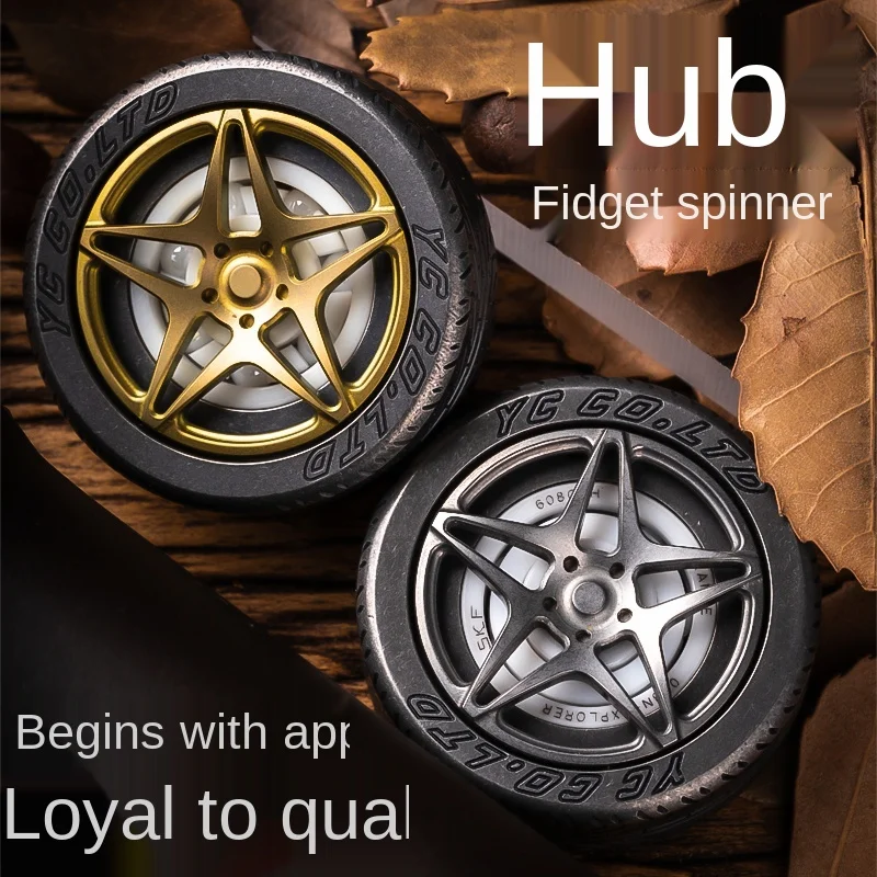 Wheel Hub Fingertip Gyro Titanium Alloy Tire EDC Extended Light Decompression Toy Boyfriend Gift Desktop Decoration
Wheel Hub Fingertip Gyro Titanium Alloy Tire EDC Extended Light Decompression Toy Boyfriend Gift Desktop Decoration