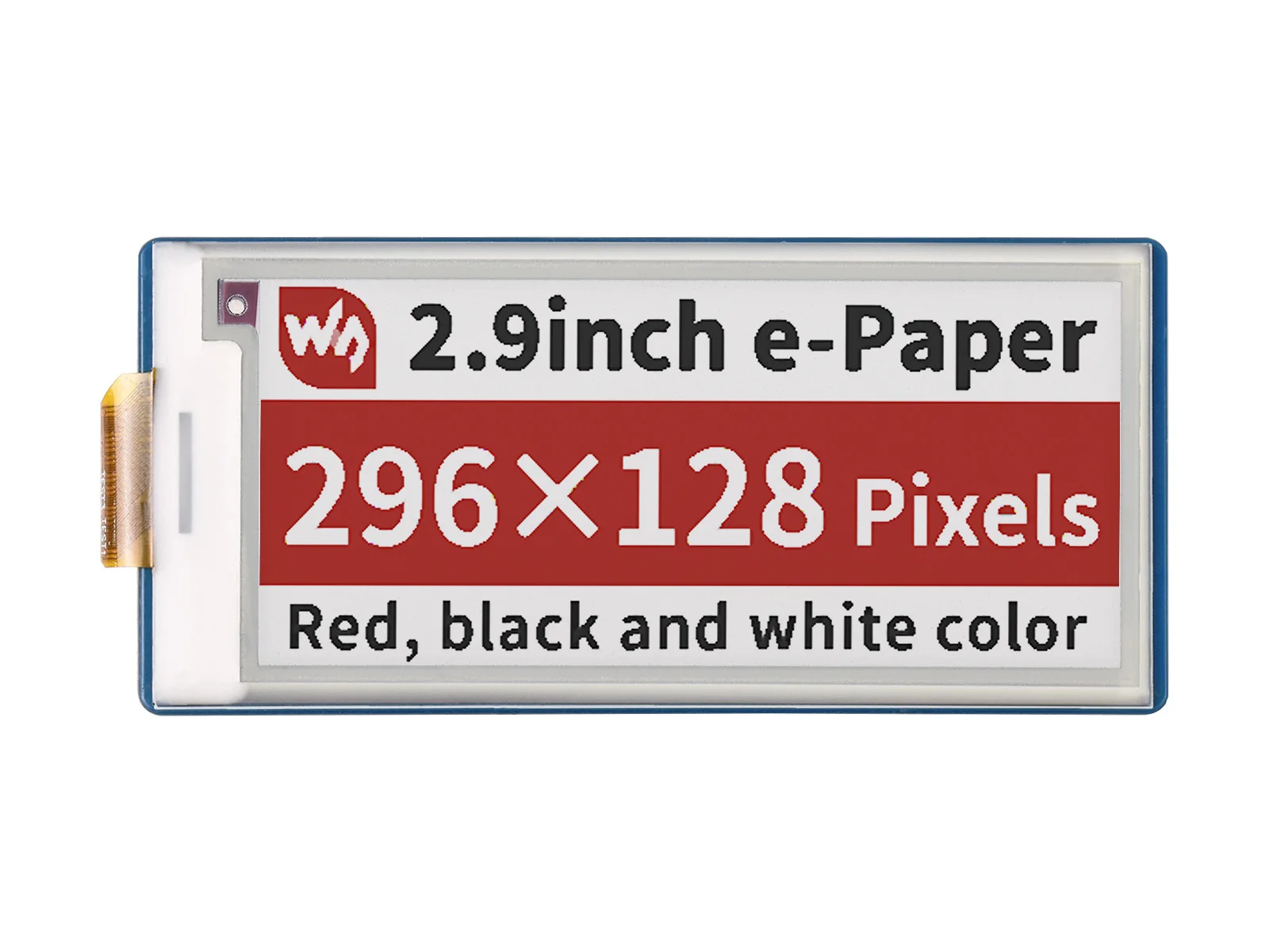 

Waveshare 2.9inch E-Paper E-Ink Display Module (B) For Raspberry Pi Pico, 296×128 Pixels, Red / Black / White, SPI Interface