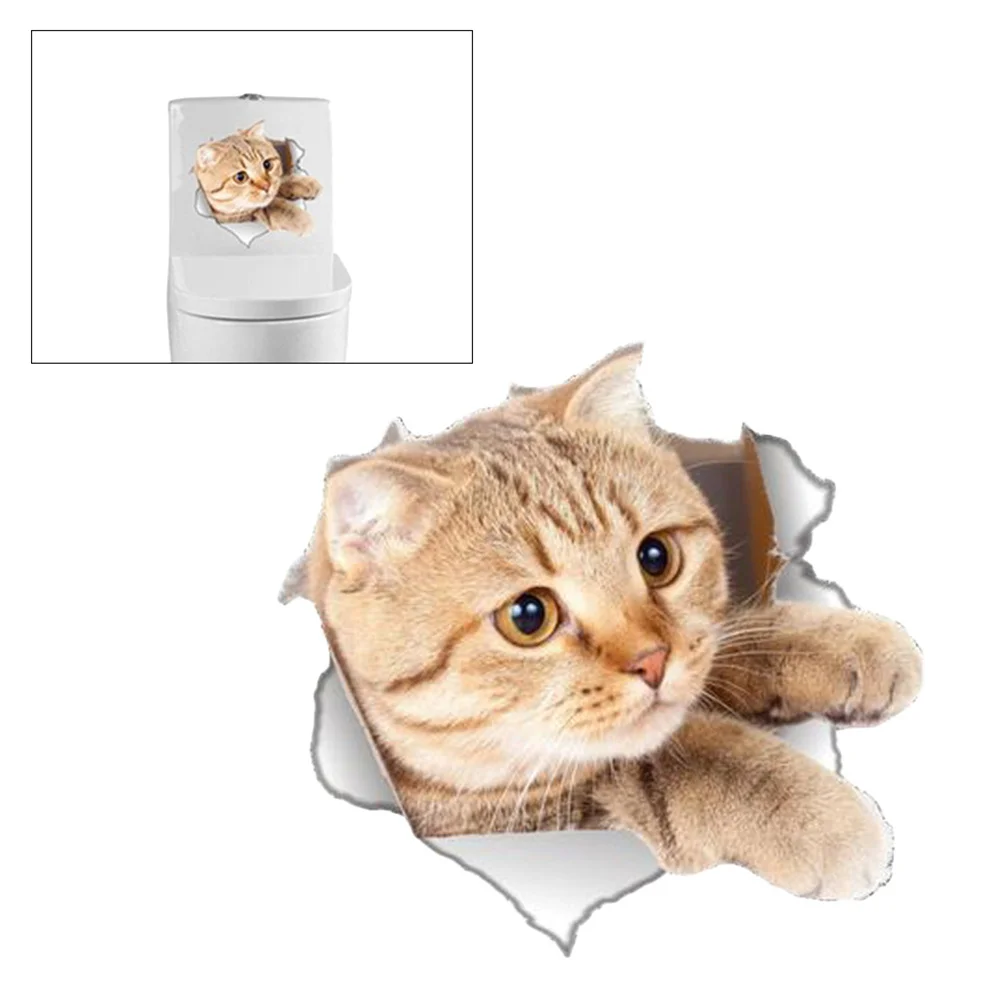 3D Cat Toilet Seat Wall Sticker Removable Bathroom Decals Decor PVC Wallpaper Home Decor Applique Papers Mural
3D Cat Toilet Seat Wall Sticker Removable Bathroom Decals Decor PVC Wallpaper Home Decor Applique Papers Mural