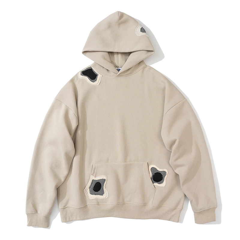 Retro Patchwork Solid Color Streetwear Oversized Loose Hooded Hoodie Men and Women Harajuku Casual Terry Pullover Sweatshirts
Retro Patchwork Solid Color Streetwear Oversized Loose Hooded Hoodie Men and Women Harajuku Casual Terry Pullover Sweatshirts
