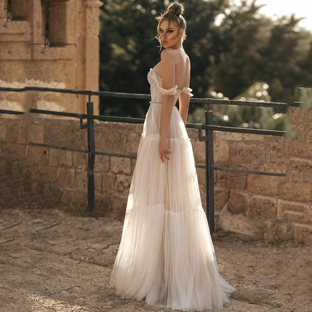 Chenxiao Wedding Dresses Champagne Off the Shoulder Appliques Lace A-line Elegant Bridal Gowns Bride Vestidos De Novia
Chenxiao Wedding Dresses Champagne Off the Shoulder Appliques Lace A-line Elegant Bridal Gowns Bride Vestidos De Novia