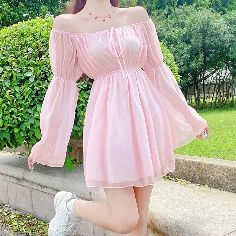 2022 Spring New Fashion Comfortable Leisure Pastoral Chiffon Dress Women Pleated Puff Sleeves Tie Waist Thin Skirt Dresses Women
2022 Spring New Fashion Comfortable Leisure Pastoral Chiffon Dress Women Pleated Puff Sleeves Tie Waist Thin Skirt Dresses Women