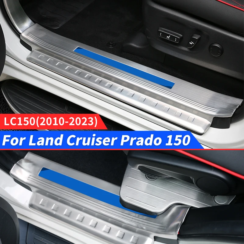 Защитная пластина порога из нержавеющей стали для Toyota Land Cruiser Prado 150 2010-2022 2021 Lc150 Fj150, аксессуары для интерьера
Защитная пластина порога из нержавеющей стали для Toyota Land Cruiser Prado 150 2010-2022 2021 Lc150 Fj150, аксессуары для интерьера