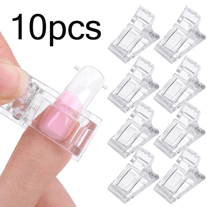10PC Transparent Nail Art Clips Gel Polish Fixed Extension Fingernail Building Tips Plastic Clamps Manicure Tools Nail Clip
10PC Transparent Nail Art Clips Gel Polish Fixed Extension Fingernail Building Tips Plastic Clamps Manicure Tools Nail Clip