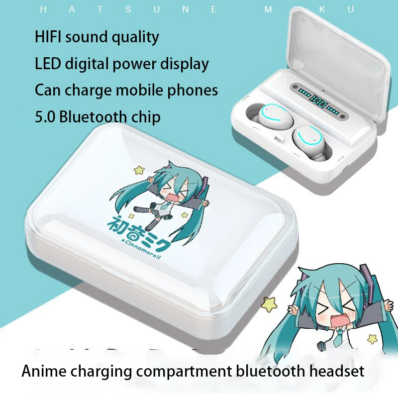 Беспроводные наушники Hatsune Miku, Беспроводные стереонаушники с поддержкой Bluetooth и функцией шумоподавления
Беспроводные наушники Hatsune Miku, Беспроводные стереонаушники с поддержкой Bluetooth и функцией шумоподавления
