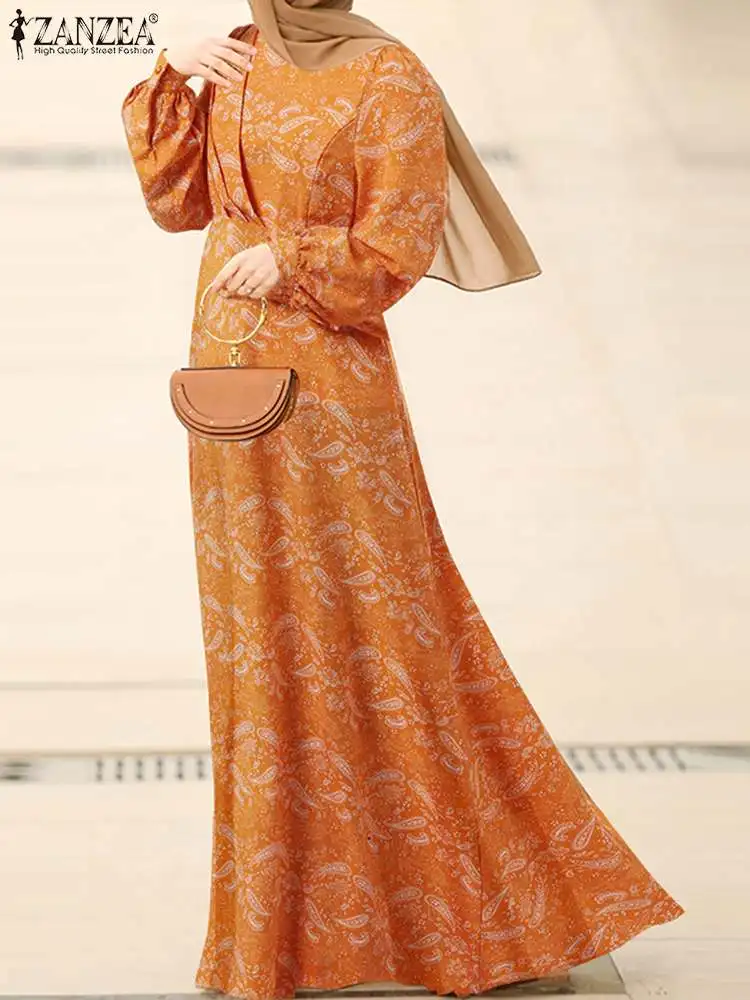 ZANZEA Floral Printed Puff Sleeve O-Neck Bohemian Robe Women Muslim Dress Fashion Casual Loose Kaftan Abaya Holiday Sundress
ZANZEA Floral Printed Puff Sleeve O-Neck Bohemian Robe Women Muslim Dress Fashion Casual Loose Kaftan Abaya Holiday Sundress