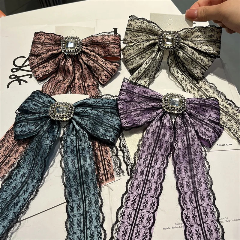 Elegant Fabric Lace Bow Hair Clip Hairpins Crystal Pearl Hairgrip Korean Fashion Headpiece Headdress Hair Accessories for Women
Elegant Fabric Lace Bow Hair Clip Hairpins Crystal Pearl Hairgrip Korean Fashion Headpiece Headdress Hair Accessories for Women