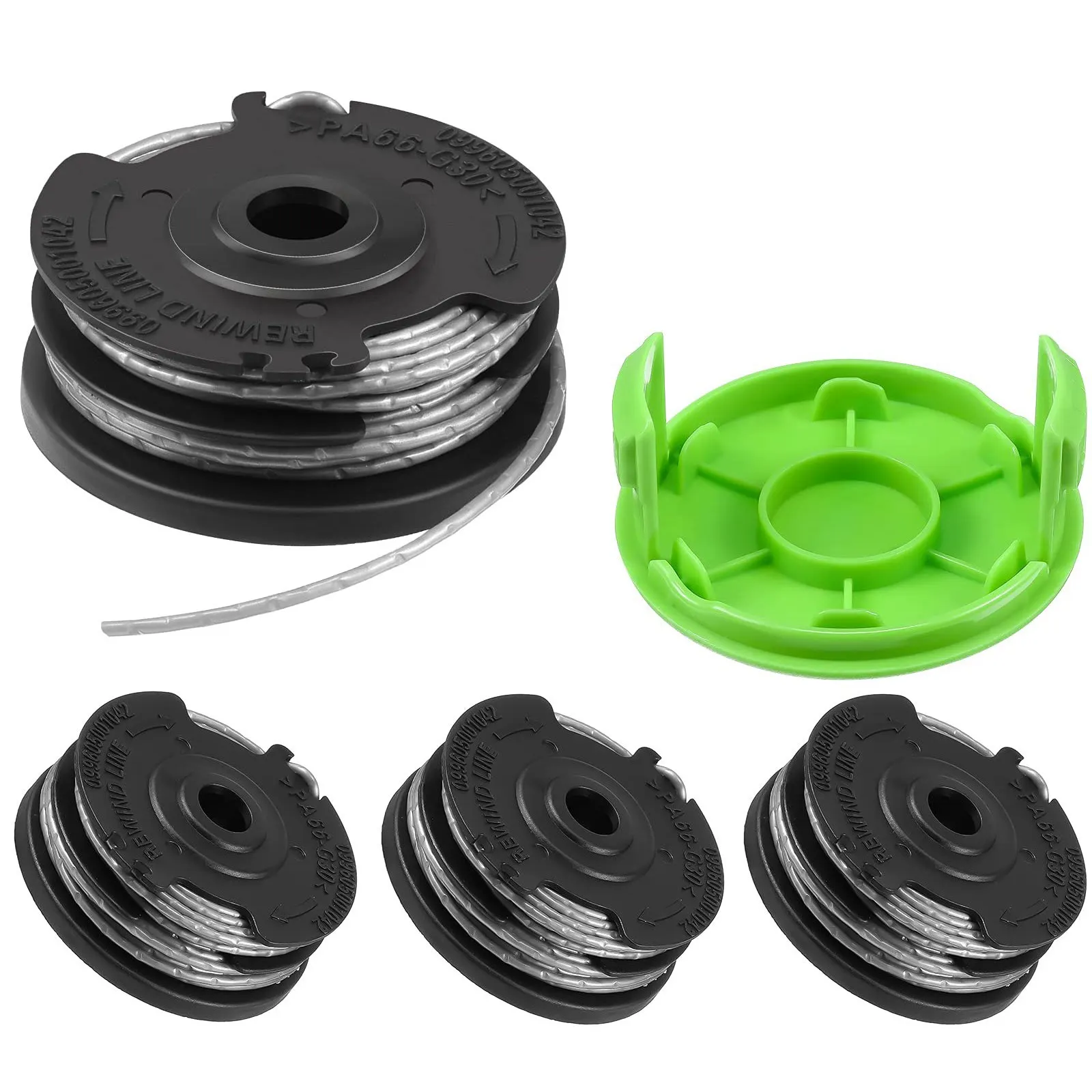 Weed Eater Dual Line String Trimmer Replacement Spool for Greenworks 2900719,20Ft 0.065Inch (4 Spool + 1 Cap) 
Weed Eater Dual Line String Trimmer Replacement Spool for Greenworks 2900719,20Ft 0.065Inch (4 Spool + 1 Cap)