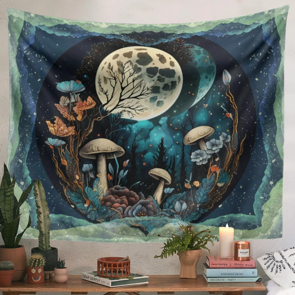 Moon Plant Flower TapestryWall Hanging Decor Mushroom Tapestry Aesthetic Wall Art Bohemian Nature Tapestry
Moon Plant Flower TapestryWall Hanging Decor Mushroom Tapestry Aesthetic Wall Art Bohemian Nature Tapestry