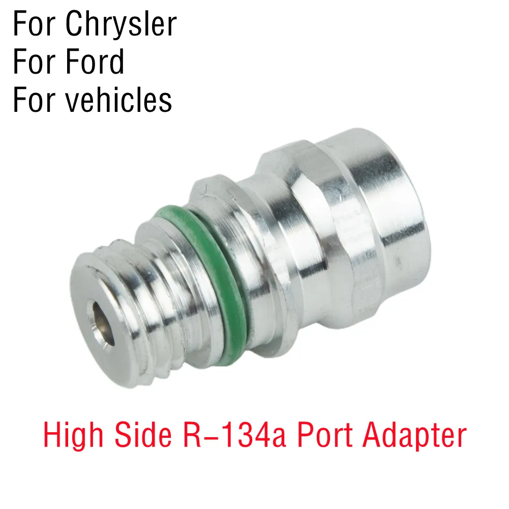 High Side R-134a Port Adapter For Chrysler For Ford For Vehicles M12 X 1.5 Thread Aluminum High Side Primary A/c Fittings.
High Side R-134a Port Adapter For Chrysler For Ford For Vehicles M12 X 1.5 Thread Aluminum High Side Primary A/c Fittings.