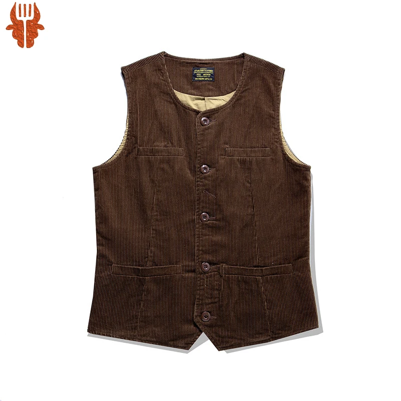 Vintage Corduroy Vest Men Autumn Winter New Thick Solid Color Multi-pocket Waistcoat Retro Casual Cardigan Railwway Tooling Vest
Vintage Corduroy Vest Men Autumn Winter New Thick Solid Color Multi-pocket Waistcoat Retro Casual Cardigan Railwway Tooling Vest