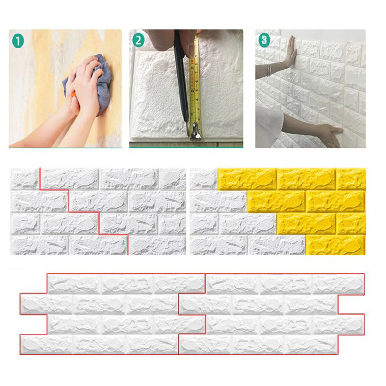 Brand New 3D Wall Sticker Foam Panel Living Room Replacement Self-adhesive Soft Stone Tile Vinyl Art White 10PCS
Brand New 3D Wall Sticker Foam Panel Living Room Replacement Self-adhesive Soft Stone Tile Vinyl Art White 10PCS
