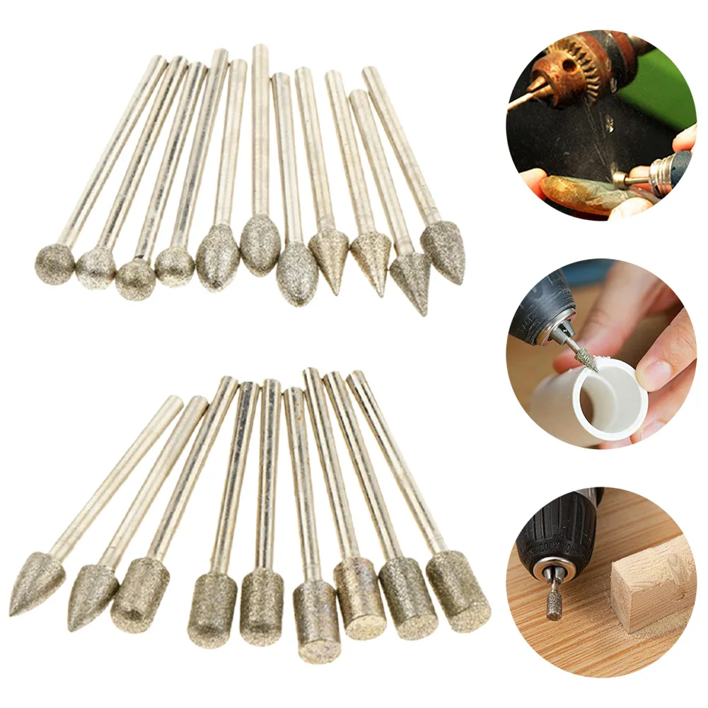 20pcs Grinding Head Stone Carving Set Shank 3mm 120 Grit Ball Shape Head For Electric/hanging/bench Mill Plastic Power Tools
20pcs Grinding Head Stone Carving Set Shank 3mm 120 Grit Ball Shape Head For Electric/hanging/bench Mill Plastic Power Tools