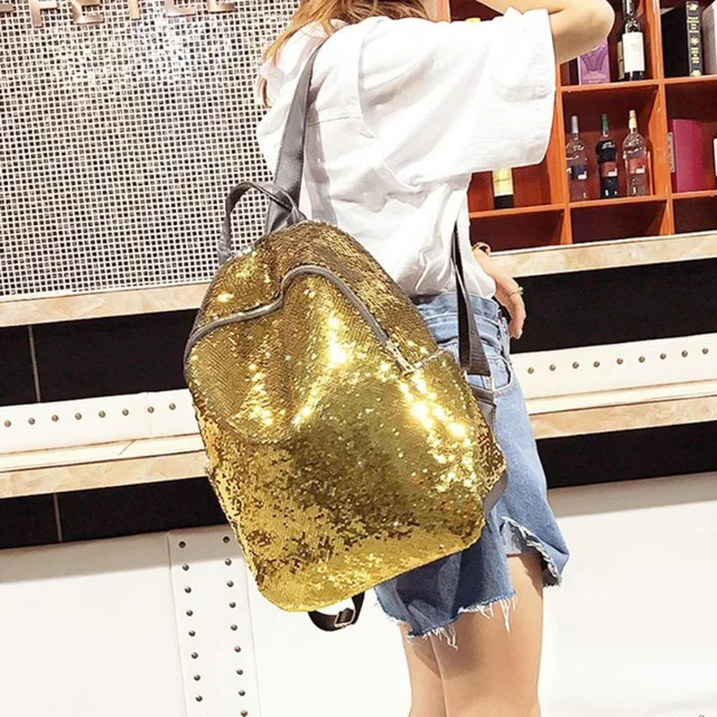 Women's Bling Sequins Backpack Teenage Girls Students Fashion School Backpack Casual Travel Bling Rucksack Mochila Feminina
Women's Bling Sequins Backpack Teenage Girls Students Fashion School Backpack Casual Travel Bling Rucksack Mochila Feminina