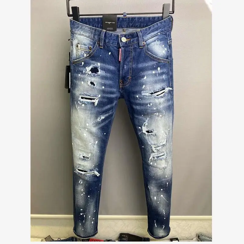2022 DSQUARED2 Men Hole Jeans Pencil Pants Motorcycle Party Casual Trousers Street Denim Clothing 9825#
2022 DSQUARED2 Men Hole Jeans Pencil Pants Motorcycle Party Casual Trousers Street Denim Clothing 9825#