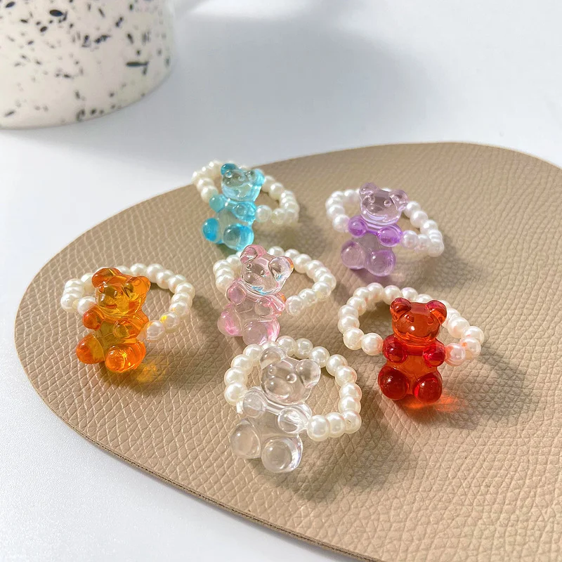 100pcs/lot Mixed Bohemian Handmade Elastic Pearl Bead Gummy Bear Animal Rings for Women Party Fashion Jewelry Gift Wholesale
100pcs/lot Mixed Bohemian Handmade Elastic Pearl Bead Gummy Bear Animal Rings for Women Party Fashion Jewelry Gift Wholesale