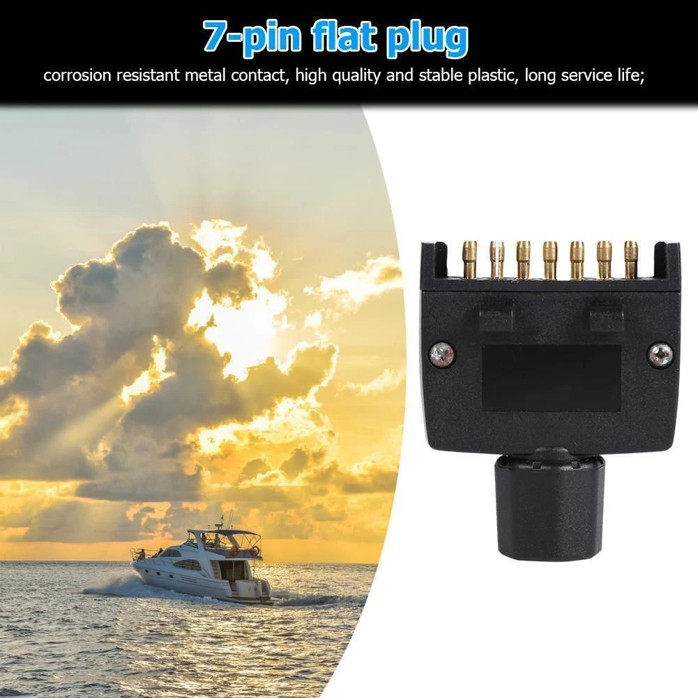 7 Pin Flat Plug Male Connector Flat Plug Male Long Service Life Flat Male Trailer Plug 7-Pin Australian Standard
7 Pin Flat Plug Male Connector Flat Plug Male Long Service Life Flat Male Trailer Plug 7-Pin Australian Standard
