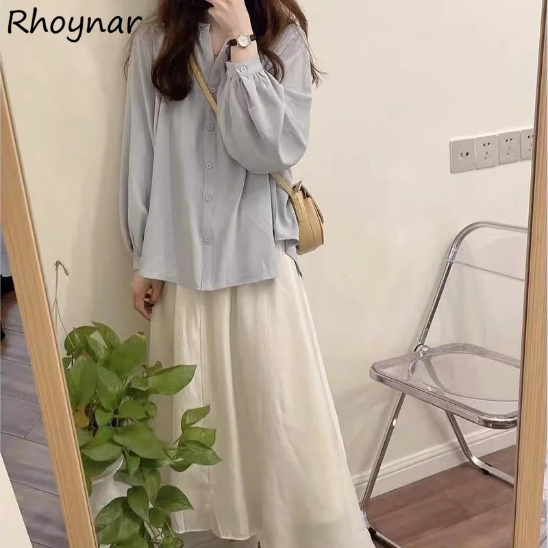 2 Piece Sets Women Fashion Solid Sun-proof All-match O-neck Shirt Minimalist Cozy Tender Faldas Female Autumn New Korean College
2 Piece Sets Women Fashion Solid Sun-proof All-match O-neck Shirt Minimalist Cozy Tender Faldas Female Autumn New Korean College