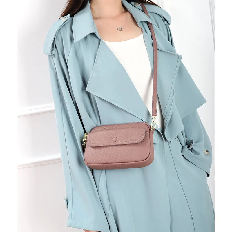 High Quality Genuine Leather Crossbody Bag Solid Lightweight Phone Purse Bags Casual Wristlet Clutch Bag Female Messenger Bags
High Quality Genuine Leather Crossbody Bag Solid Lightweight Phone Purse Bags Casual Wristlet Clutch Bag Female Messenger Bags