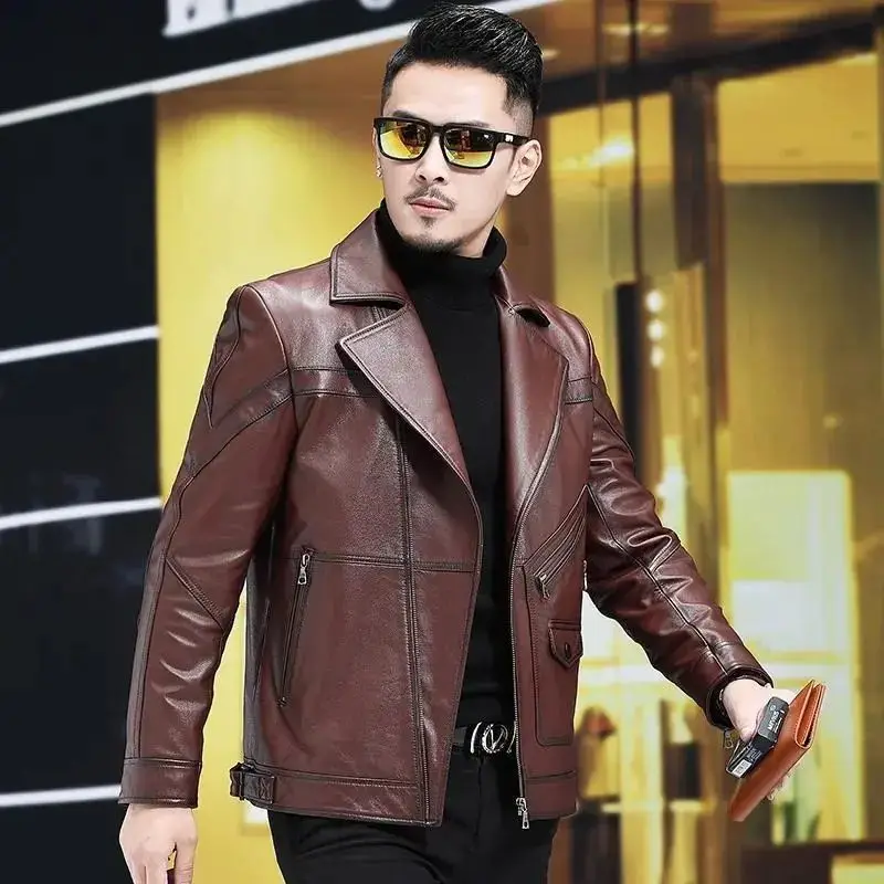 2022 Spring Autumn Men Fashion Motorcycle Zipper Jackets Men Natural Sheepskin Slim Coats Male Long Sleeve Moto Jacket W59
2022 Spring Autumn Men Fashion Motorcycle Zipper Jackets Men Natural Sheepskin Slim Coats Male Long Sleeve Moto Jacket W59