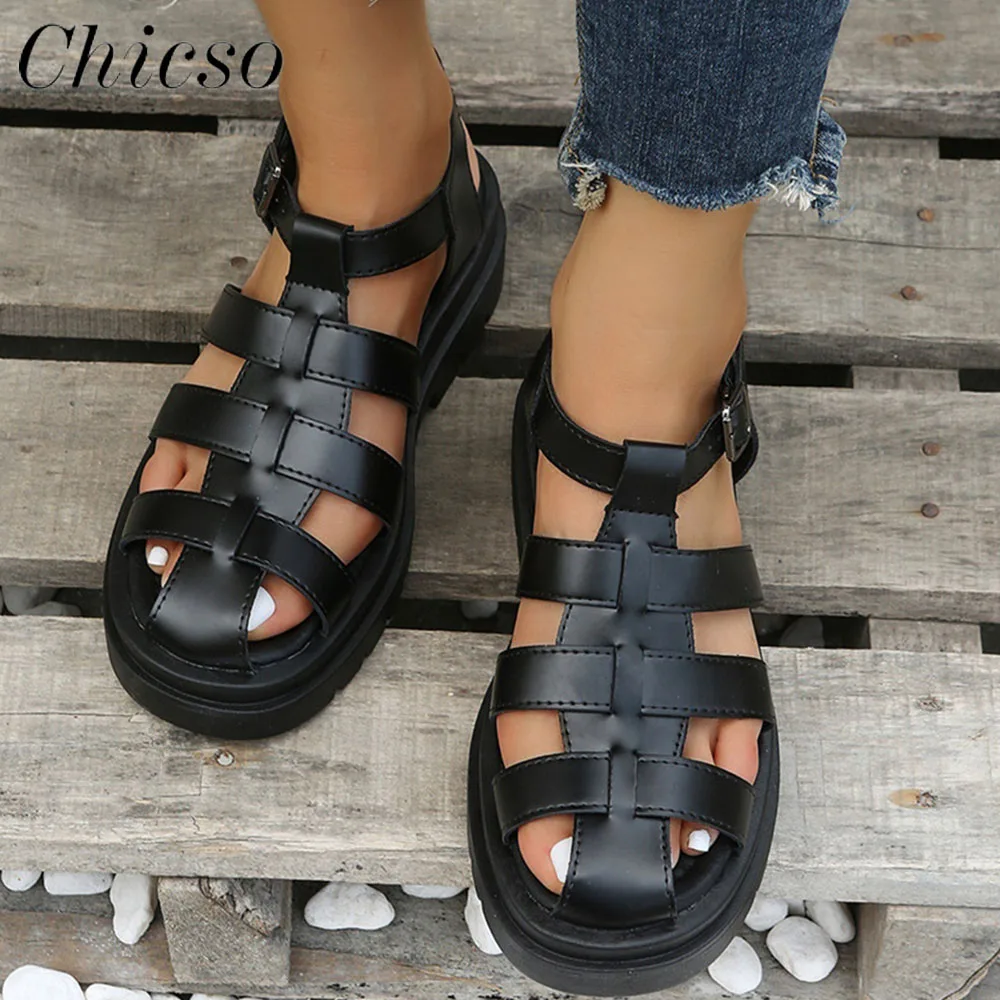Summer Rome Sandals 2022 New Hollow Out Ladies Closed Toe Buckle Beach Shoes 35-40 Female Home Office Outdoor Casual Sandals
Summer Rome Sandals 2022 New Hollow Out Ladies Closed Toe Buckle Beach Shoes 35-40 Female Home Office Outdoor Casual Sandals