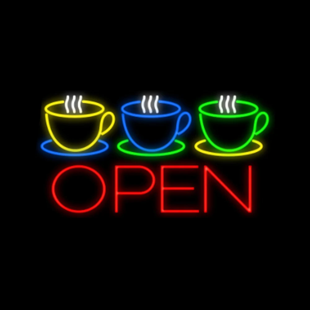 Coffee Cups Open Sign Lamp Custom Handmade Real Glass Tube Drink Bar Store Shop Advertise Home Decor Display Neon Light 19"X10"
Coffee Cups Open Sign Lamp Custom Handmade Real Glass Tube Drink Bar Store Shop Advertise Home Decor Display Neon Light 19"X10"