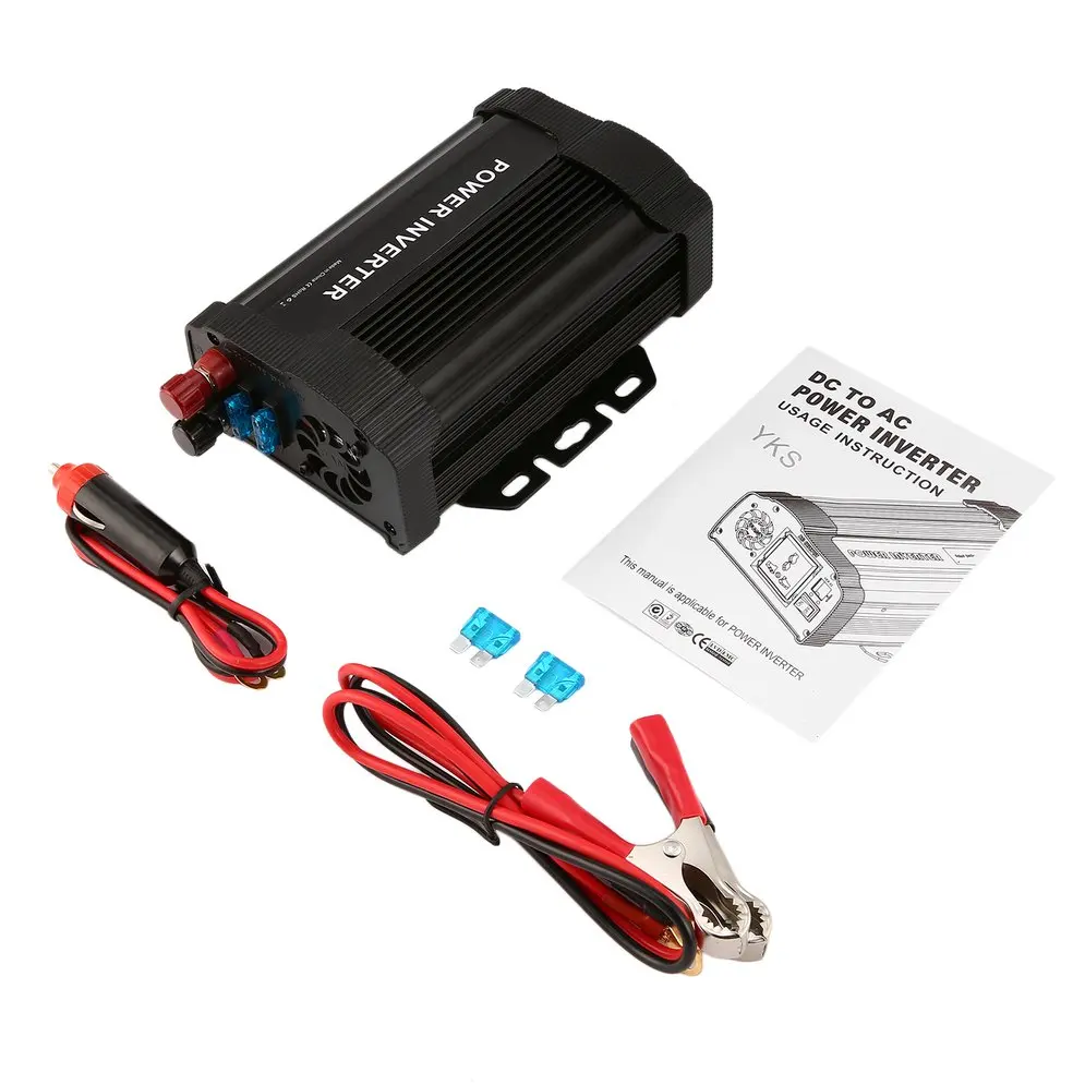 P-Series Portable Car Power Inverter 800W Solar Inverter DC12V to AC110V Modified Charger Power Converter Adapter
P-Series Portable Car Power Inverter 800W Solar Inverter DC12V to AC110V Modified Charger Power Converter Adapter