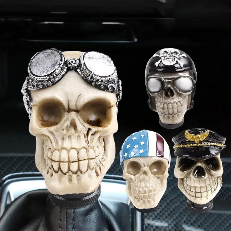 

Skull Shifter Knob Devil Skull Shift Lever Gear Shift Head Car Stick Shift Knob Accessory Fits Most Manual Automatic Vehicles