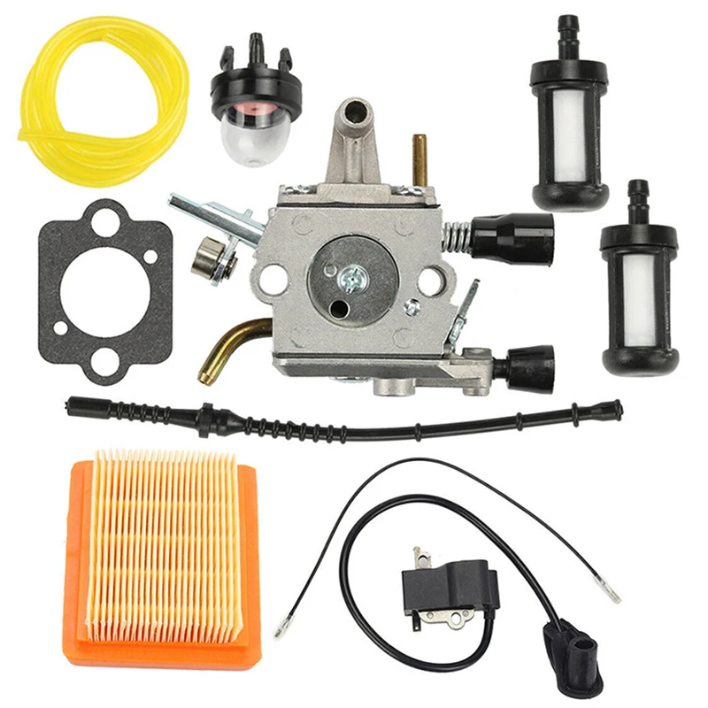 Tools Carburetor Kit For Stihl FS120 FS200 FS250 Trimmer Oil bubble Ignition Coil Garden Repair Tools Lawn Mower Trimmer Supply
Tools Carburetor Kit For Stihl FS120 FS200 FS250 Trimmer Oil bubble Ignition Coil Garden Repair Tools Lawn Mower Trimmer Supply
